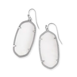 Kendra Scott white earrings